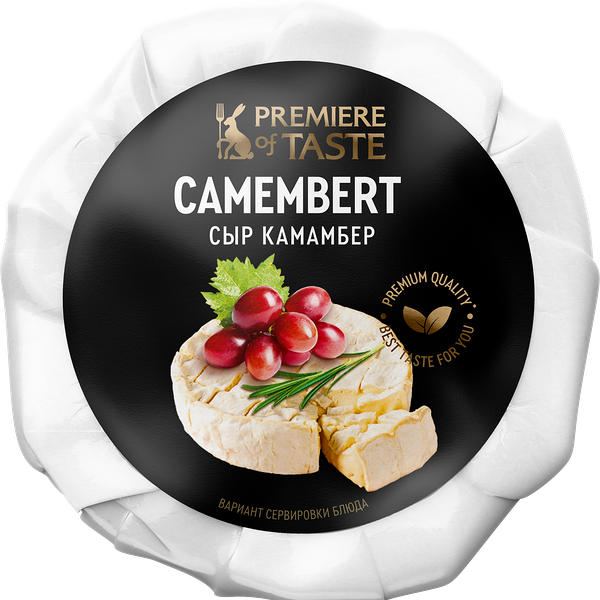 Сыр Premiere Of Taste мягкий с белой плесенью Камамбер
