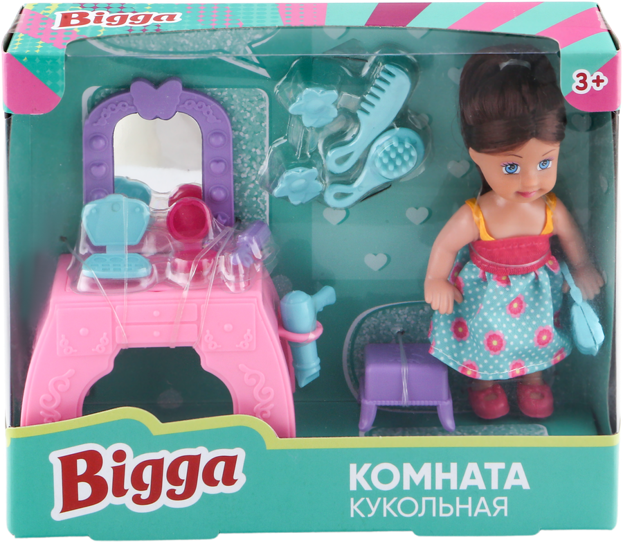 

Набор игровой Bigga Кукольная комната, 10 предметов