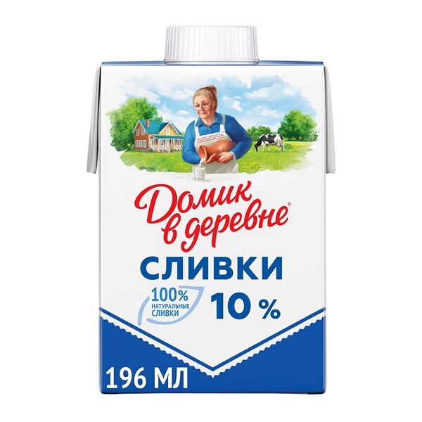 Сливки Домик в деревне 10%