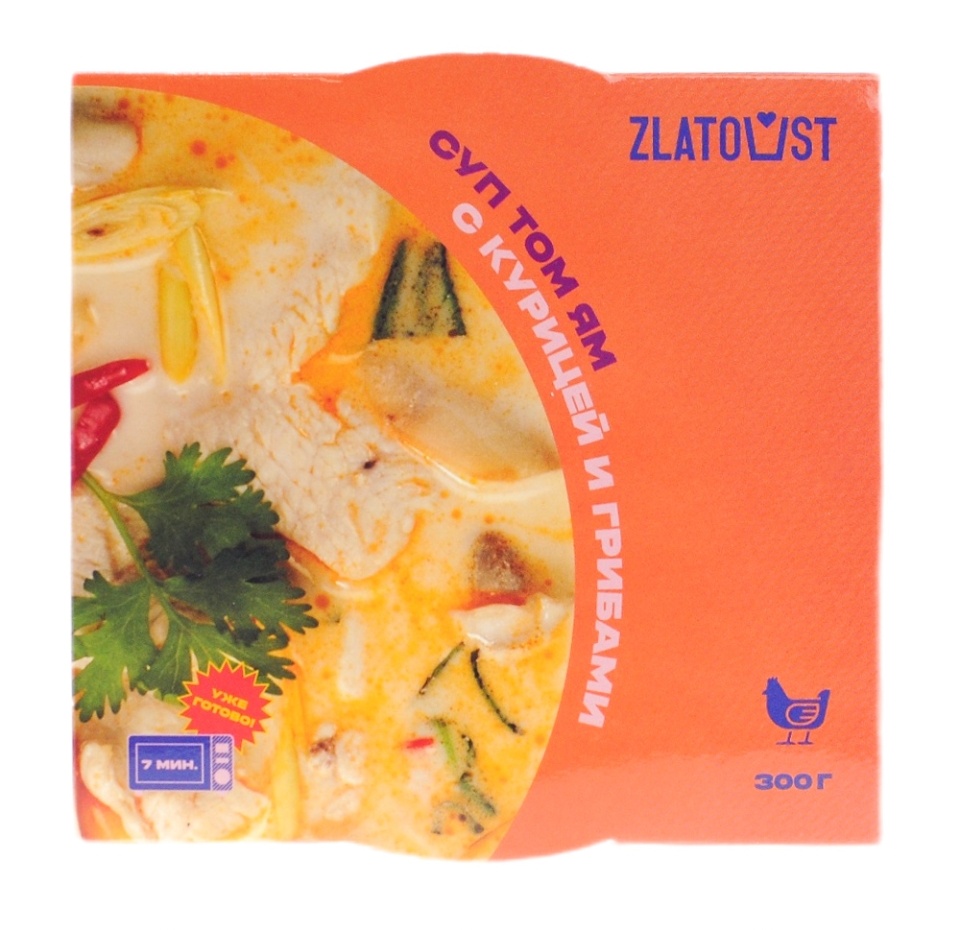

Том Ям Zlatoust с курицей и грибами 300г, Россия