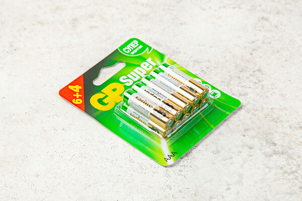 Батарейки GP SUPER ААА 10 шт. (6+4)