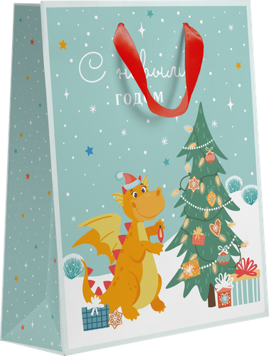 

Пакет подарочный Символ года, 14х19х9см, Арт. SN в ассортименте