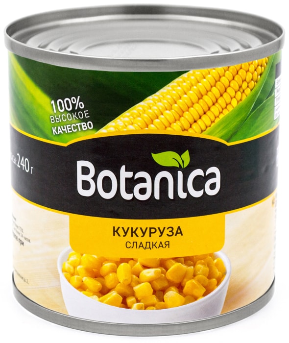 

Кукуруза Botanica сладкая, 425 мл