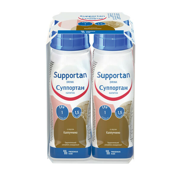 Смесь жидкая Суппортан 4 шт 200 мл со вкусом капучино