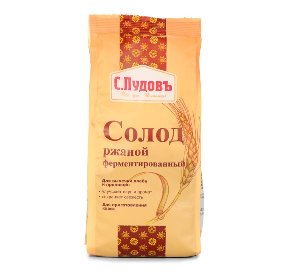 

Солод С.Пудовъ ржаной ферментированный 300г в пакете Россия