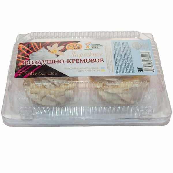 Пирожное Torta valli Воздушно-кремовое