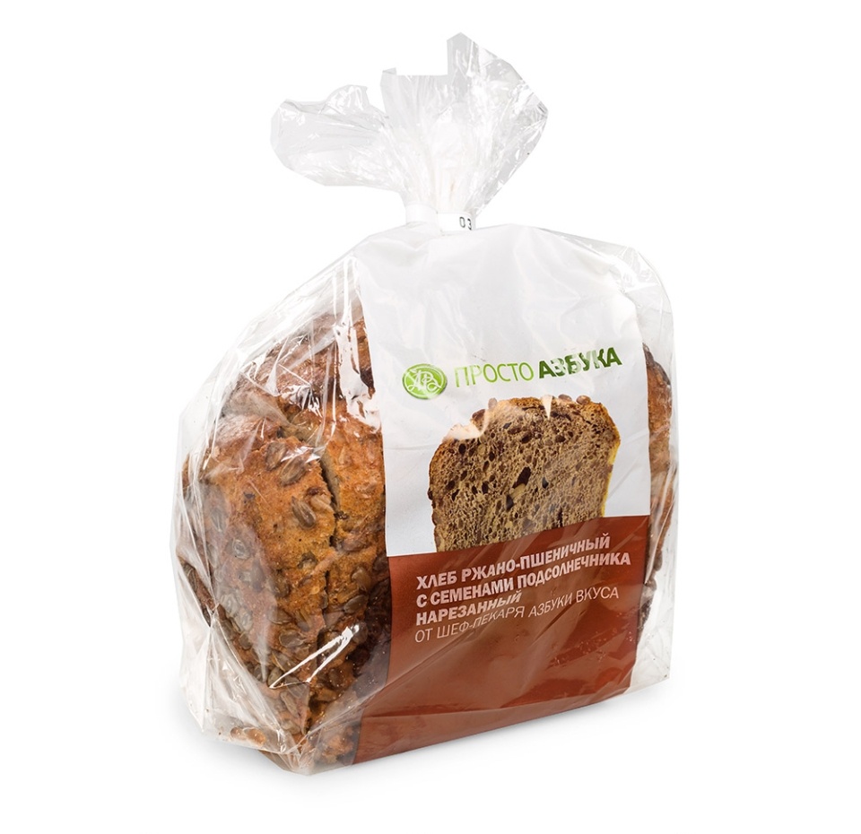 

Хлеб Ржано-пшеничный с семенами подсолнечника нарезанный Просто Азбука