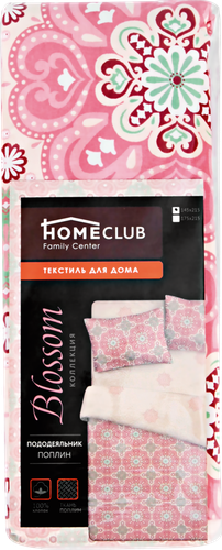 

Пододеяльник 1,5-спальный HOMECLUB Blossom, поплин