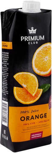 

Сок Premium Club Апельсиновый восстановленный 1 л