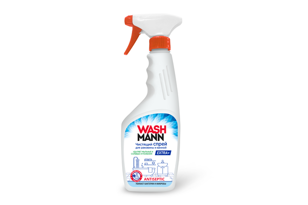 

Спрей для чистки ванной комнаты WASHMANN Extra+, 500 мл