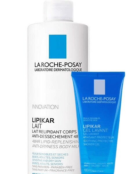 Набор La Roche-Posay Lipikar: молочко Lait 400 мл и гель для душа Lavante 100 мл