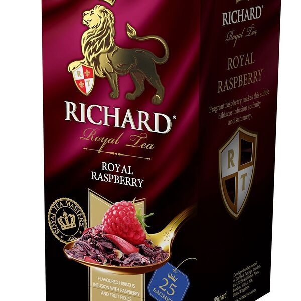 Чай фруктовый Richard Royal Raspberry, в пакетиках, 25 шт.