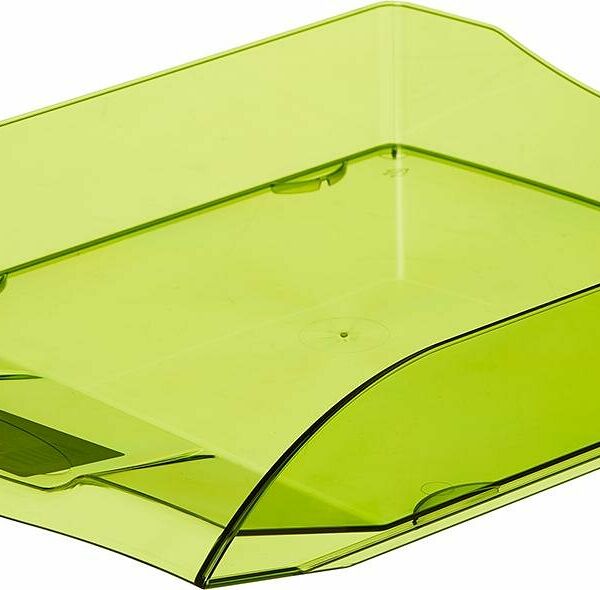 Лоток горизонтальный ATTACHE Яркий Офис 340х250х60 тонированный зеленый