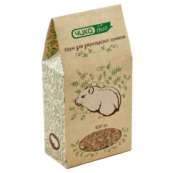 Чика Био корм для джунгарских хомяков Злаковое ассорти