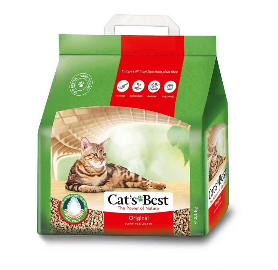 

Наполнитель для туалета Cat's Best древесный 2.1 кг