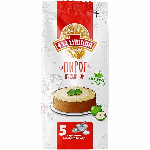 Смесь для выпечки АЛАДУШКИН Пирог насыпной, 450г