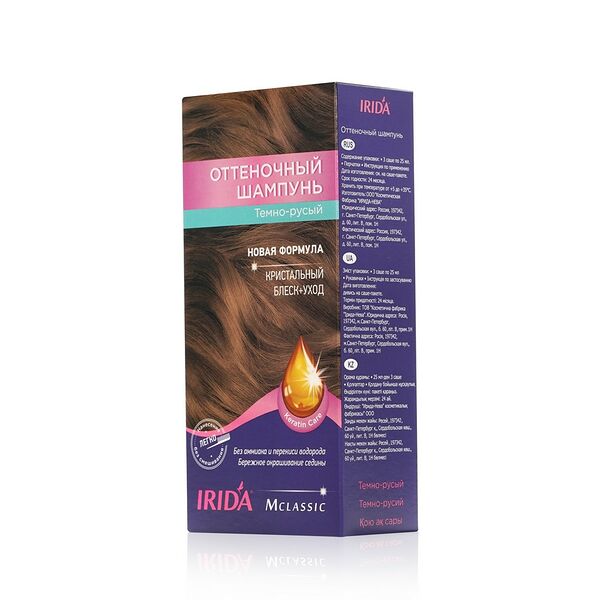 Оттеночный шампунь Irida M для волос темно-русый
