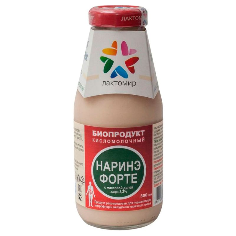 

Биопродукт кисломолочный Лактомир Наринэ-форте 3,2%, 300 мл
