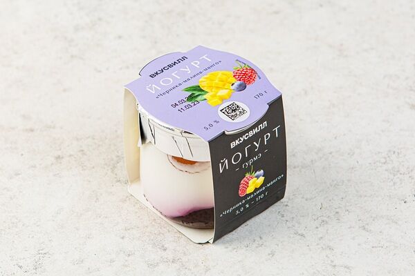 Йогурт Черника-малина-манго 5%