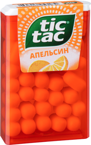 

Освежающее драже конфеты Tic Tac Апельсин 16 г