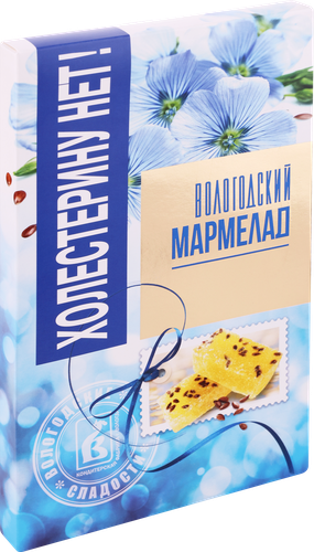 

Мармелад КФ ВОЛОГДА Холестерину нет, с семенами льна, 240г