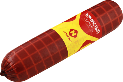 

Колбаса Останкино сервелат Зернистый варено-копченая вес