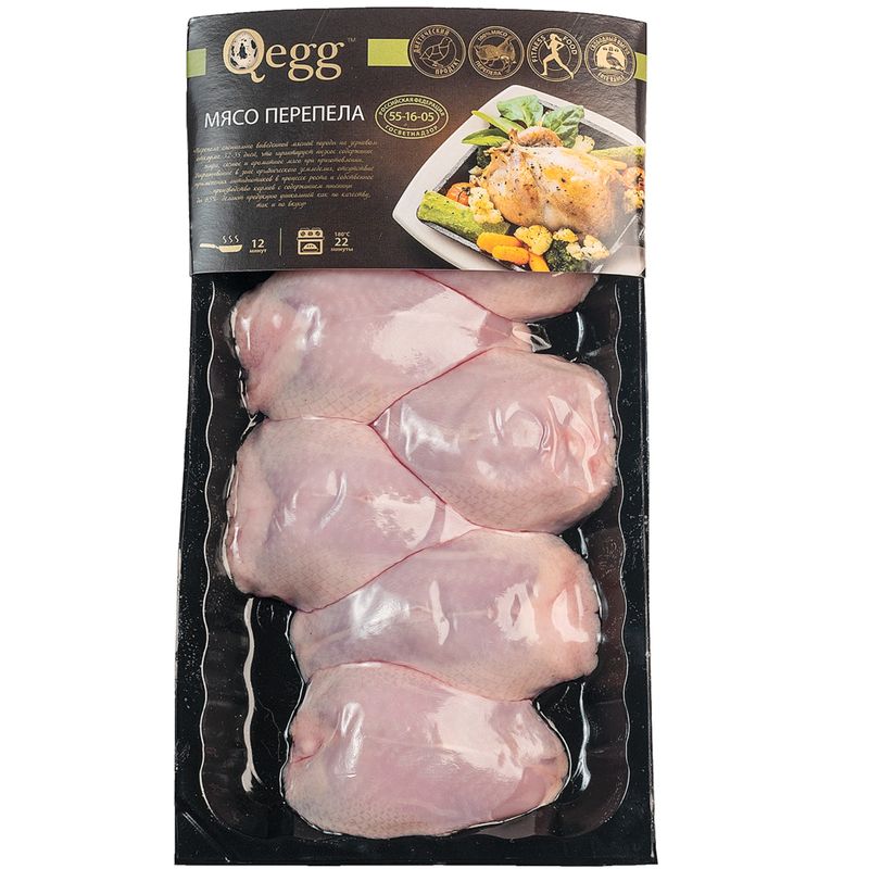 

Грудка Qegg из мяса перепелов, 350 г