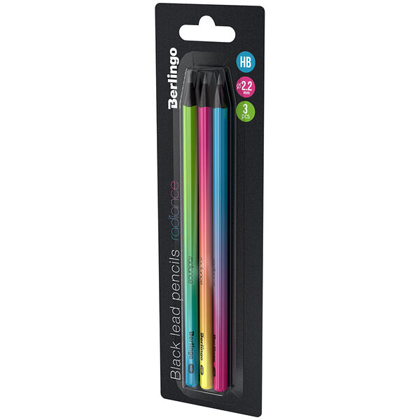 Набор карандашей ч/гр 3 шт. Berlingo 