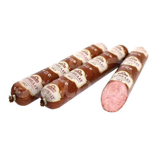 Колбаса Сервелат  350гр в/к ГОСТ САВА в/у