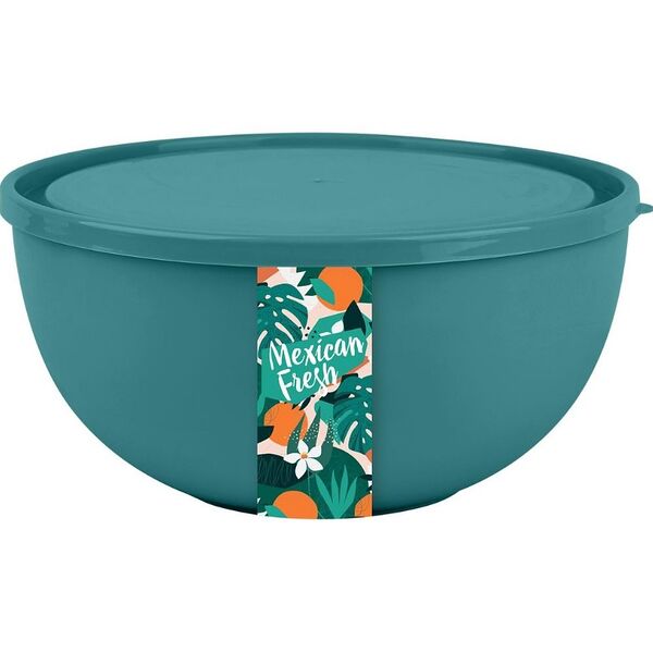 Салатник Plast Team с крышкой 2,5л 218х212х105 мм Mexican Fresh