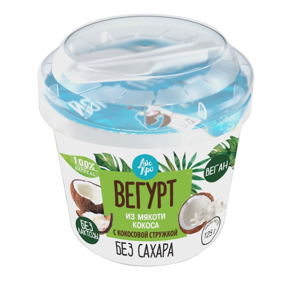 

Десерт АйсКро Вегурт на кокосовом молоке с кокосовой стружкой 125 г