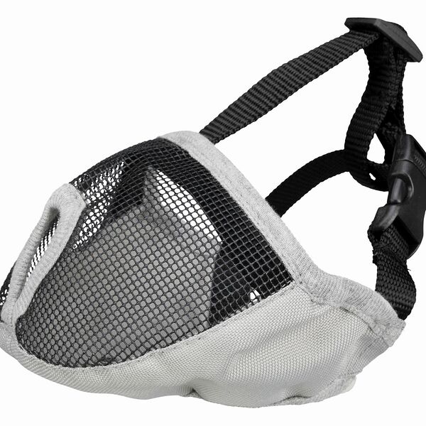 Намордник для короткомордых пород Trixie, полиэстер, S: 31 cм, серый