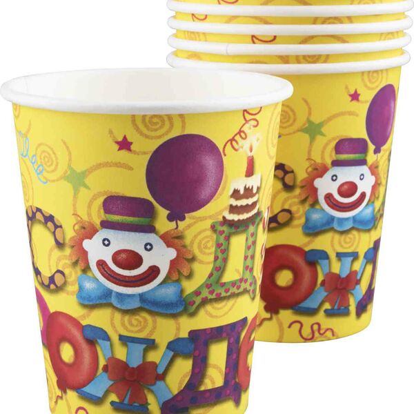 Стаканы бумажные Патибум С Днем Рождения, 250мл × 6 шт.