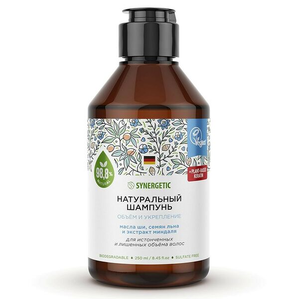 Шампунь Synergetic Объём и Укрепление Волос, 250 мл