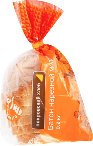 

Батон Покровский хлеб Молочный нарезной в нарезке 200 г