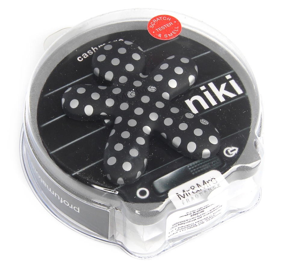 

Ароматизатор для автомобиля черный с серебром Mr&Mrs Fragrance NIKI, Италия