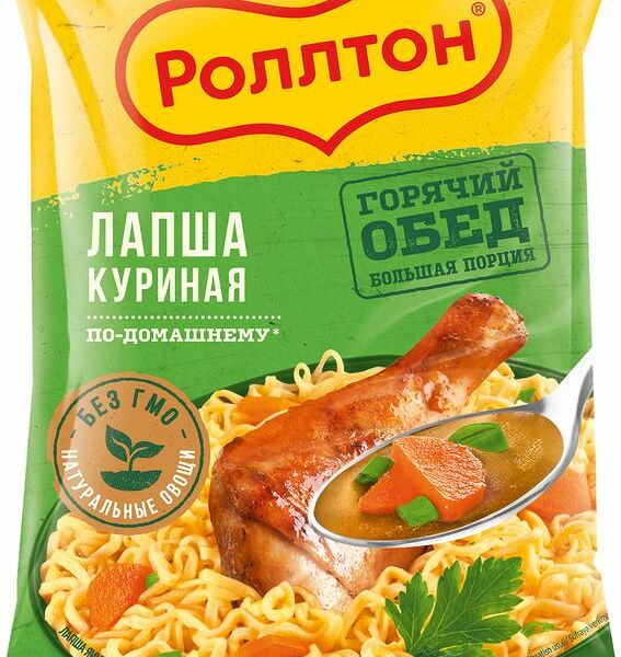 Лапша Роллтон Куриная по-домашнему, 85г