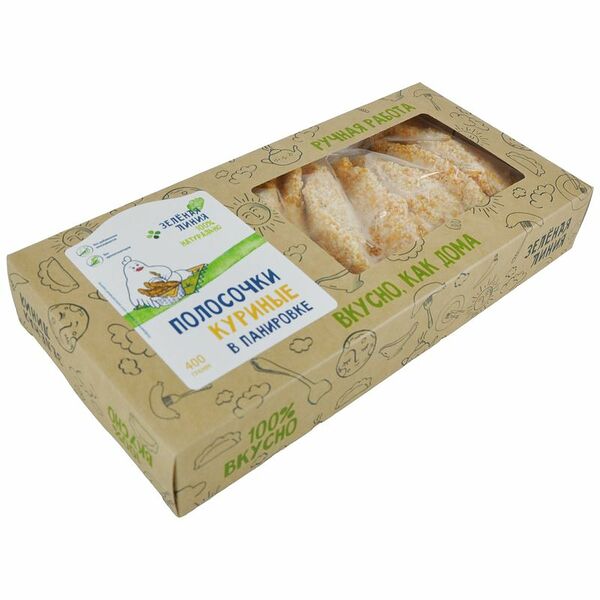 Полосочки  в панировке из мяса цыпленка-бройлера Зелёная Линия