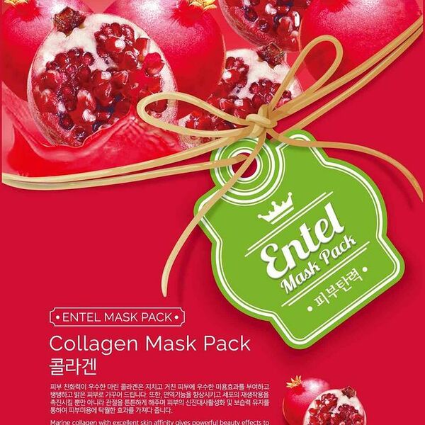 Маска Entel Mask Pack для лица с коллагеном тканевая 20мл