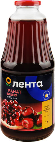 

Сок Лента Гранат и вишня восстановленный, 1 л
