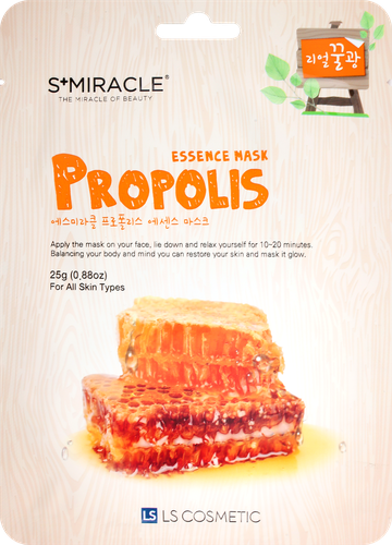 

Маска для лица KOREA S+ Miracle с экстрактом прополиса, для всех типов кожи