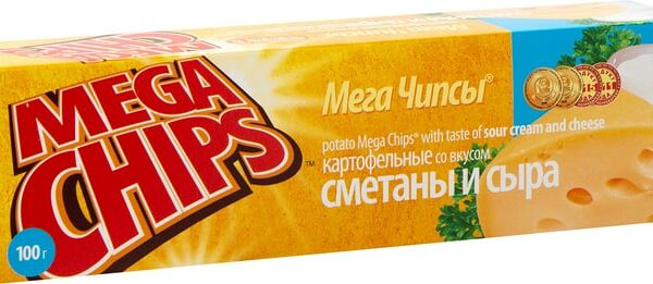 Чипсы Mega Chips Сметана и сыр 100г