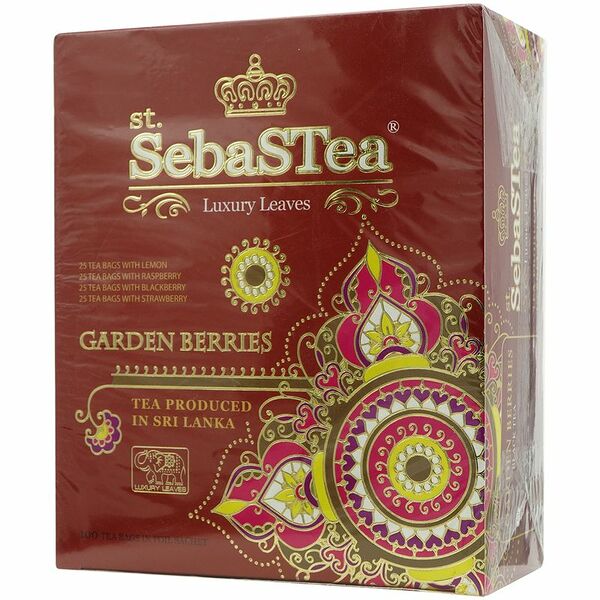 Чай SebasTea Garden Berries чёрный байховый мелколистовой, 100х1.5г