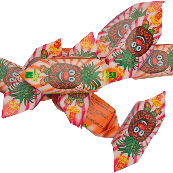 Конфеты КОНФИЛ Ананасный каприз вес 