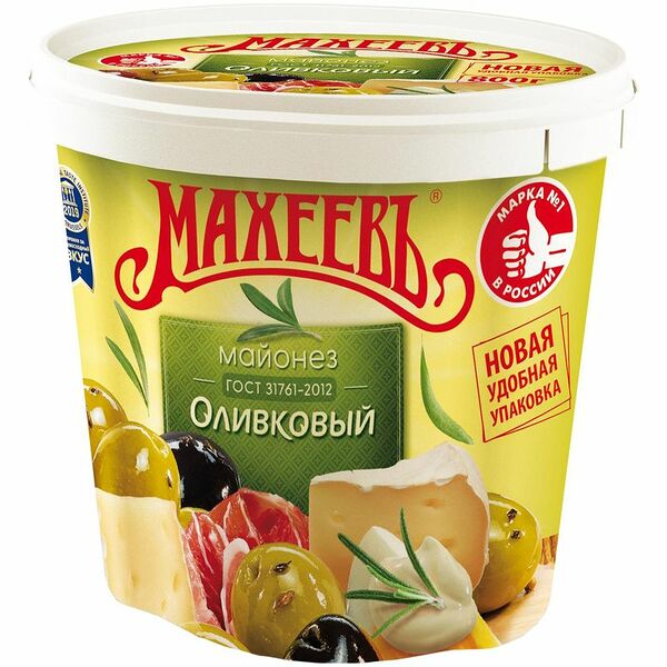 Майонез Махеевъ Оливковый 50.5% 800мл