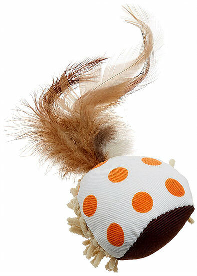 Tarky Игрушка с отборной кошачьей мятой с функцией ухода за зубами в виде пятнистого шарика (Япония)