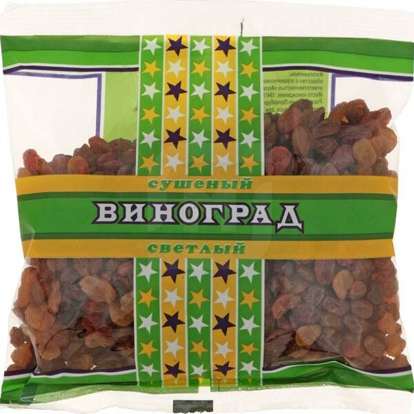 Звездочки Виноград Сушеный Светлый 300 г