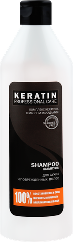 

Шампунь ProfessionaL Care Keratin для сухих и поврежденных волос 500 мл