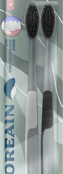 Набор зубных щеток Koreain средняя жесткость 2шт