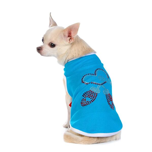 Футболка для собак L синий (унисекс)